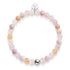Quartz en fleur de cerisier | Argent | Bracelet de perles de pierres précieuses curatives